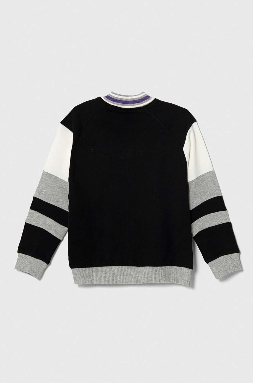 Детская хлопковая кофта Sisley цвет чёрный с аппликацией в Киеве Детская хлопковая кофта Sisley цвет чёрный с аппликацией в Киеве