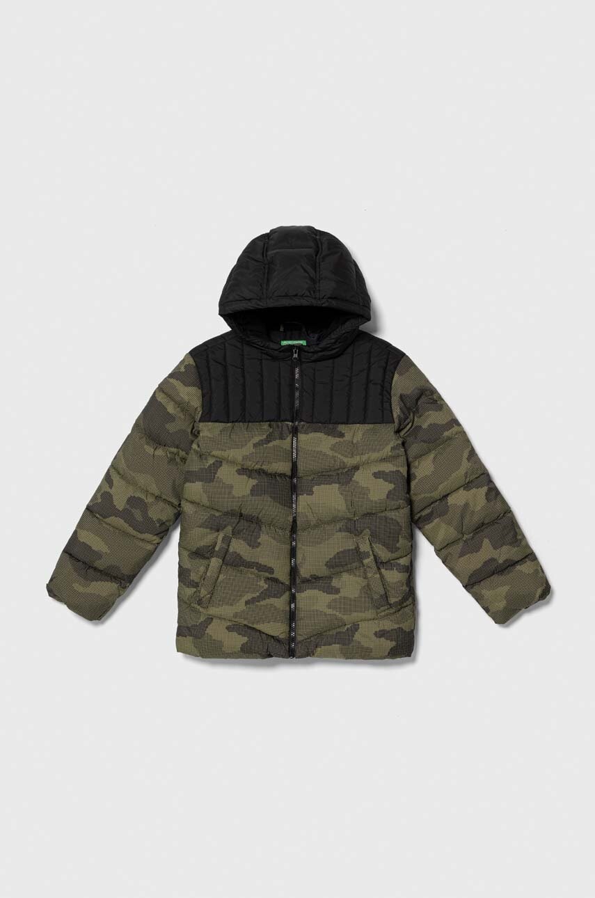 

Детско яке United Colors of Benetton в зелено, Зелен