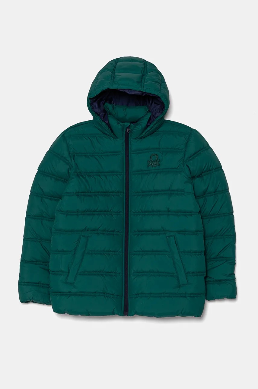 

Детско яке United Colors of Benetton в зелено, Зелен