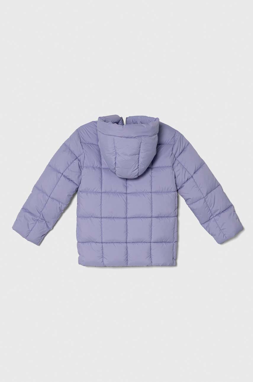 Детская куртка United Colors of Benetton цвет фиолетовый