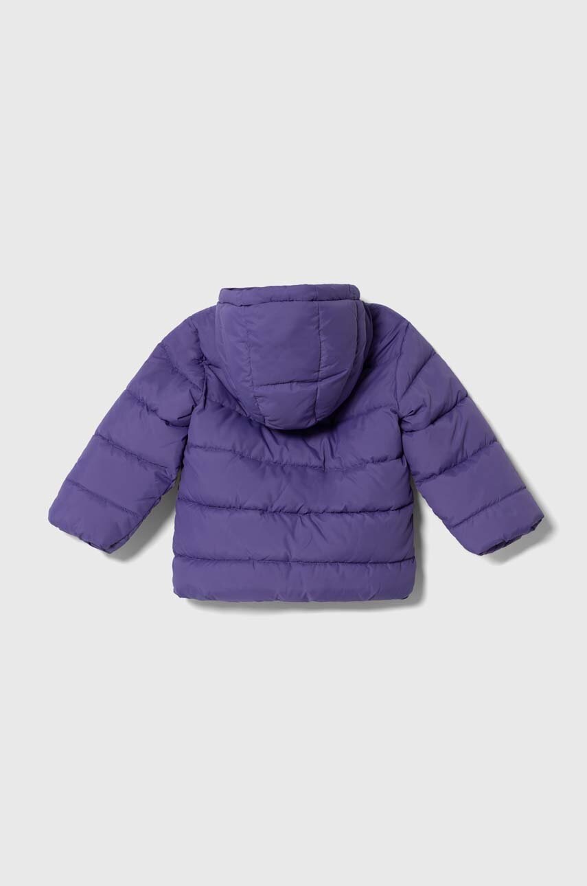 Детская куртка United Colors of Benetton цвет фиолетовый