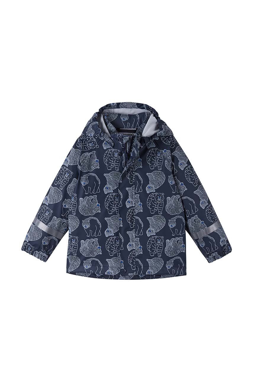Dětská bunda Reima Vesi tmavomodrá barva - námořnická modř -  100 % Recyklovaný polyester