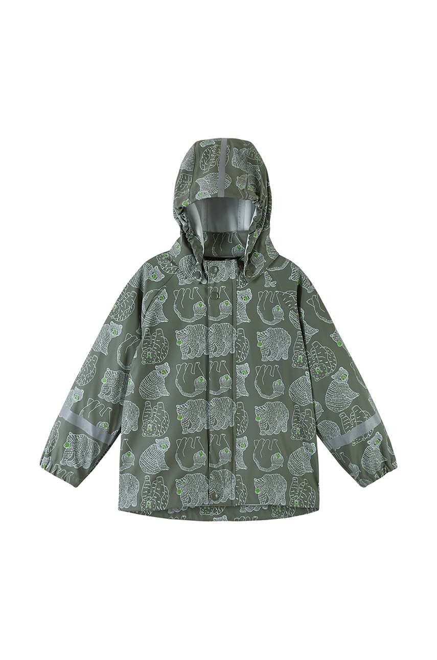 Dětská bunda Reima Vesi zelená barva - zelená -  100 % Recyklovaný polyester