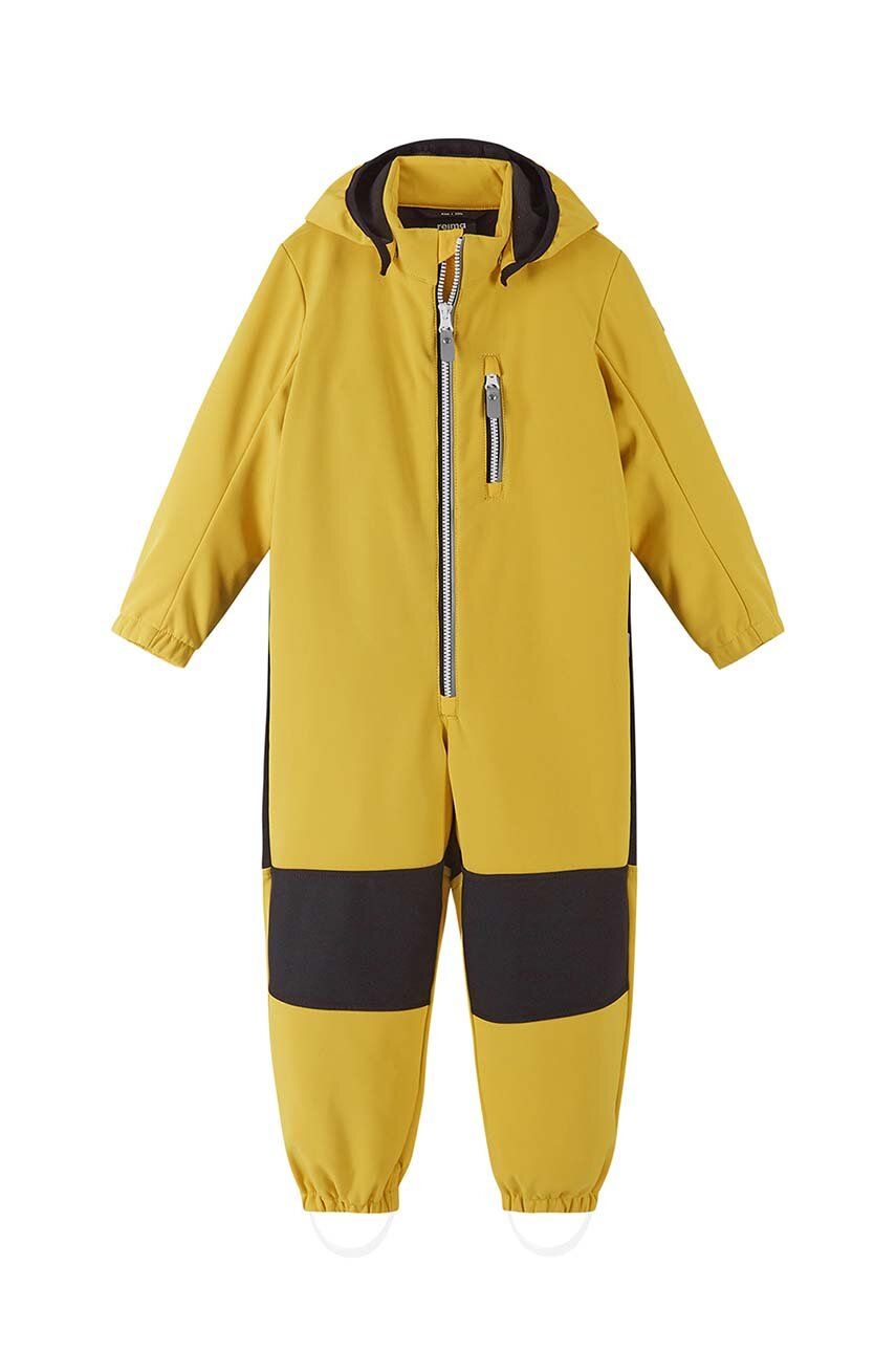 Dětská zimní kombinéza Reima Nurmes žlutá barva - žlutá -  Hlavní materiál: 92 % Polyester