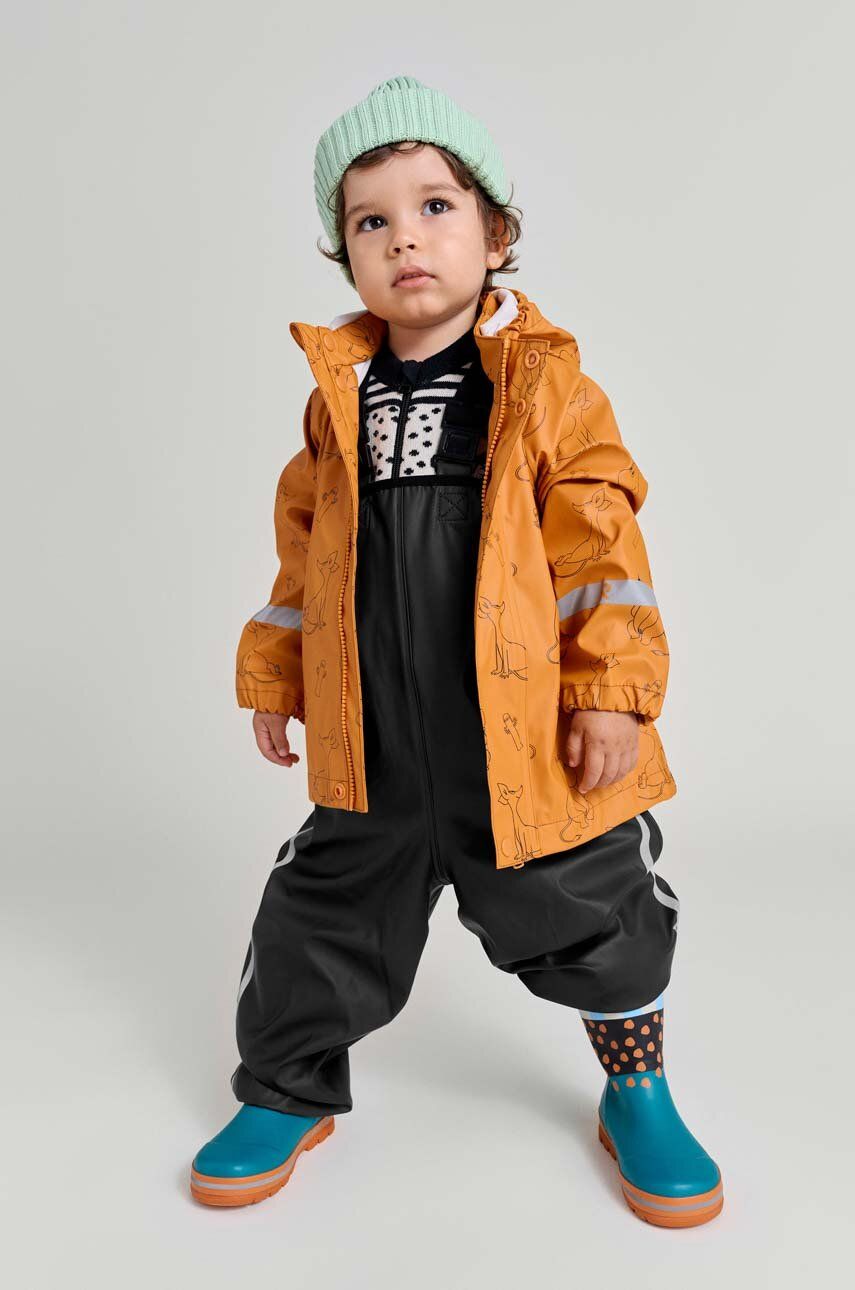 E-shop Dětská bunda a kalhoty Reima Moomin Plask oranžová barva