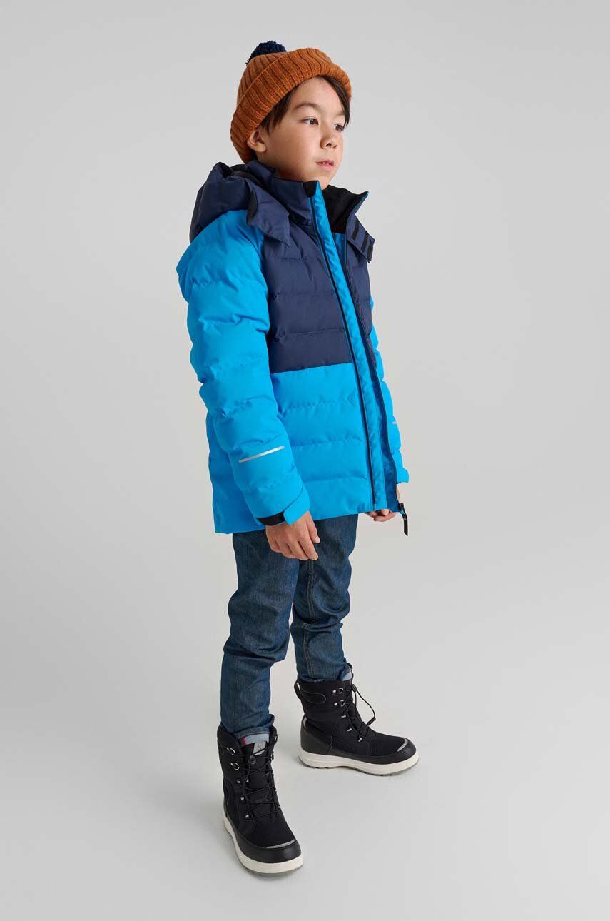 Dětská zimní bunda Reima Kuosku - modrá - Hlavní materiál: 61 % Recyklovaný polyester