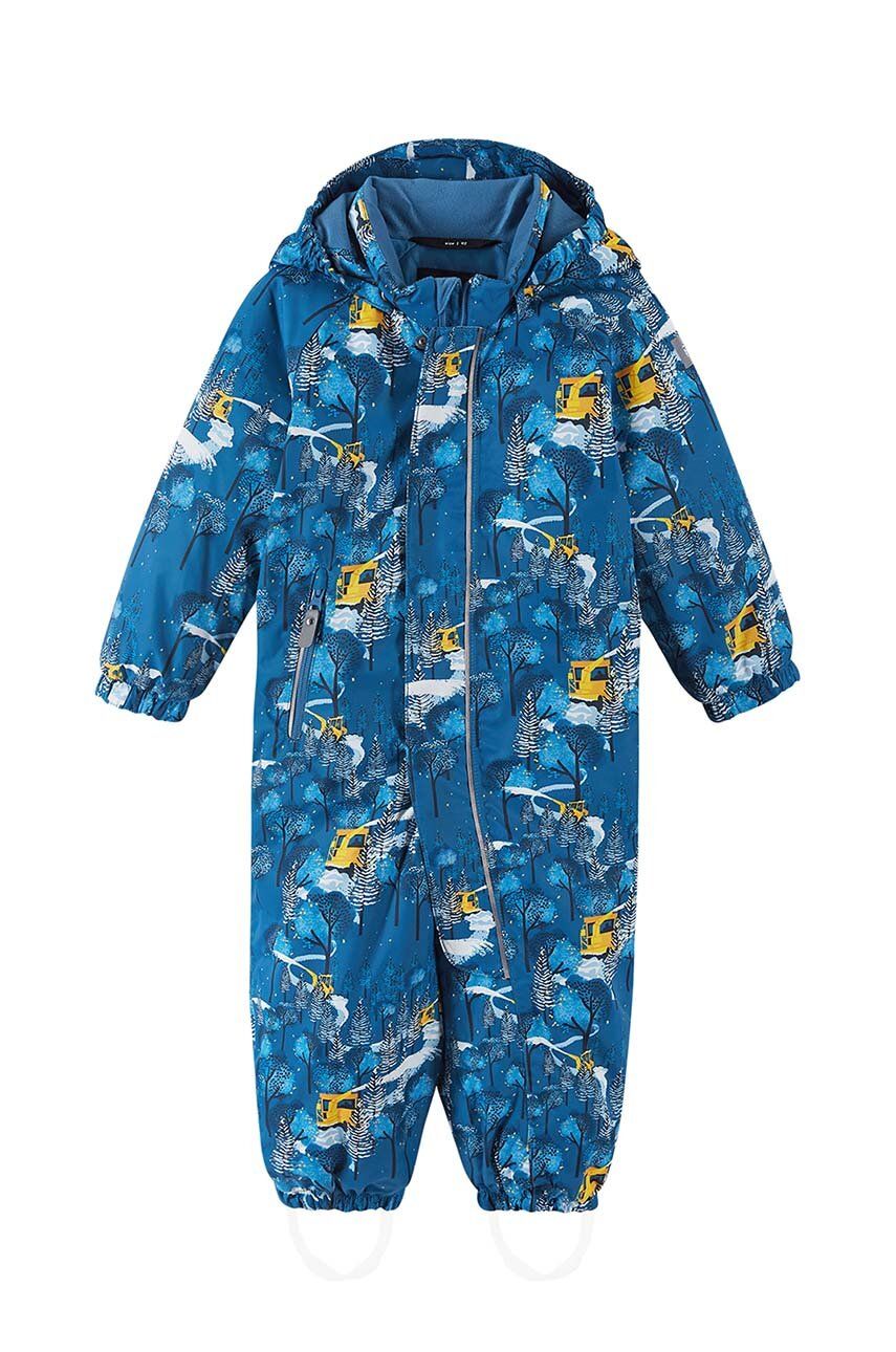 Dětská zimní kombinéza Reima Puhuri - modrá - Hlavní materiál: 55 % Recyklovaný polyester