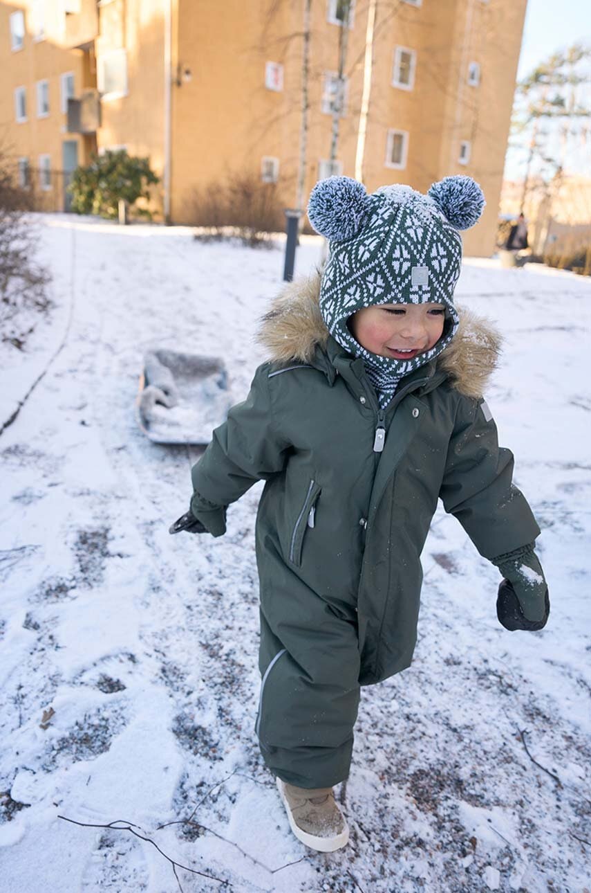 Levně Dětská zimní kombinéza Reima Gotland zelená barva