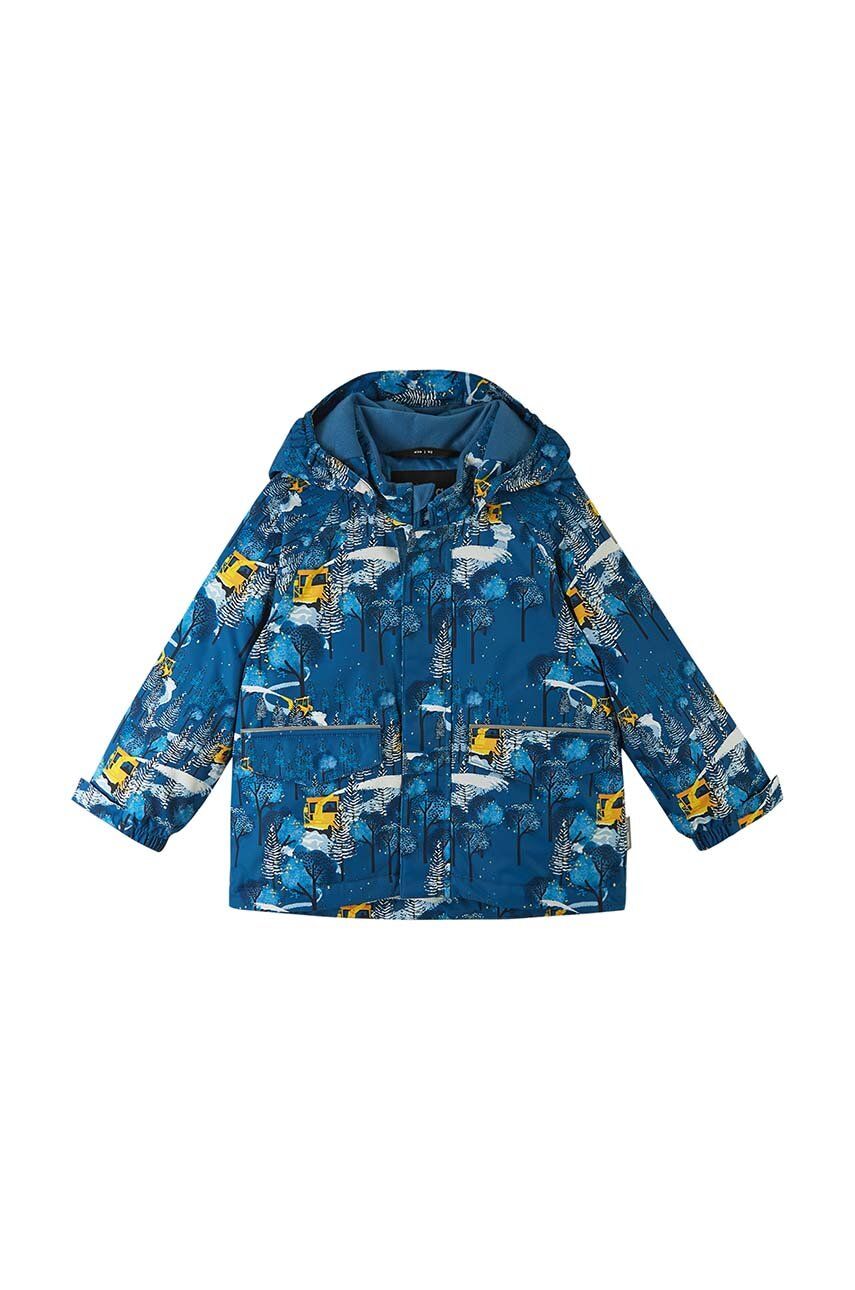 Dětská bunda Reima Kustavi - modrá - Hlavní materiál: 52 % Recyklovaný polyester