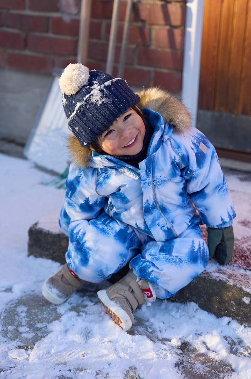 Dětská zimní kombinéza Reima Lappi - modrá - Hlavní materiál: 50 % Polyester
