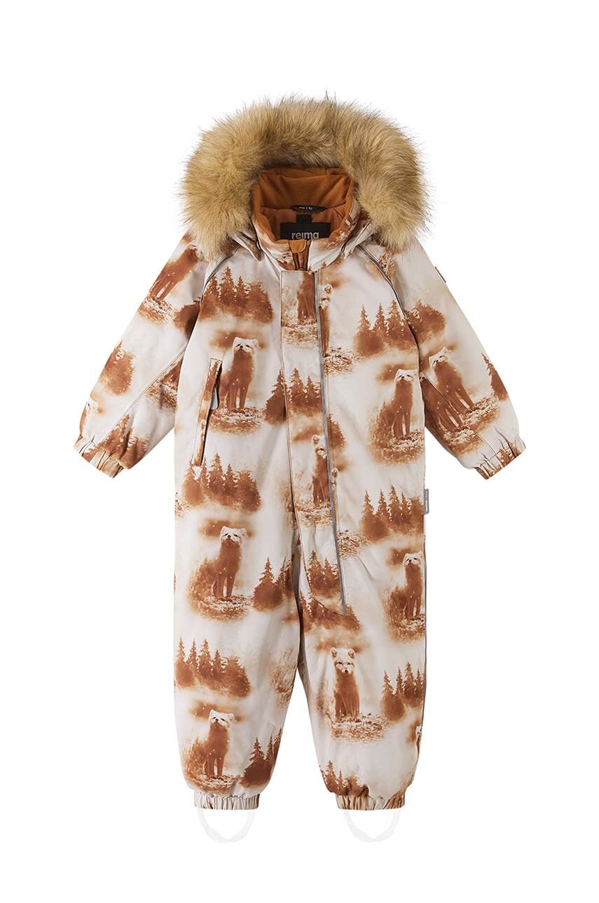 Детский зимний комбинезон Reima Lappi цвет коричневый Детский зимний комбинезон Reima Lappi цвет коричневый