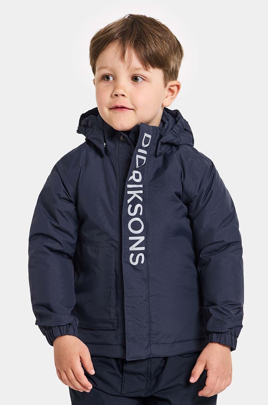 Levně Dětská zimní bunda Didriksons RIO KIDS JKT tmavomodrá barva