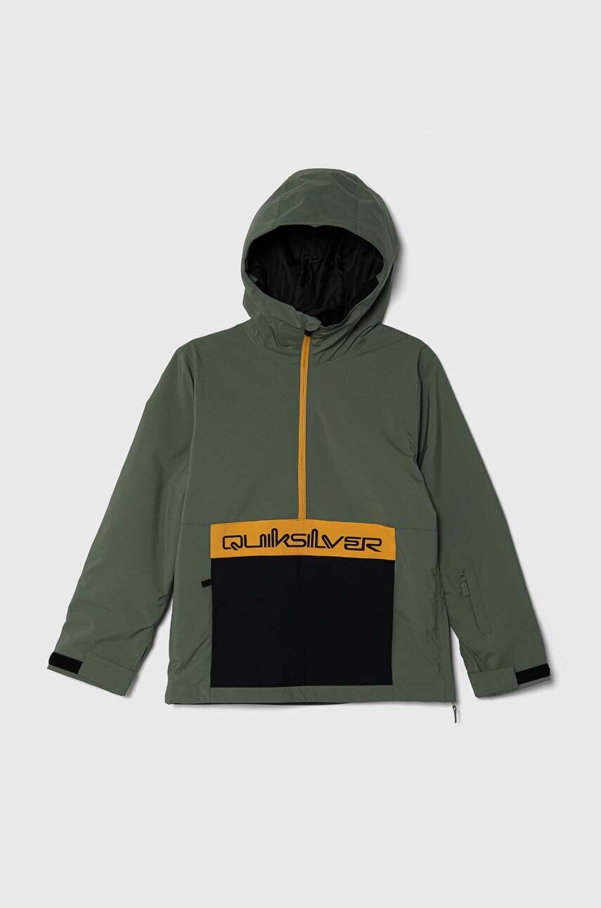 Quiksilver geaca de schi pentru copii STEEZE YOUTH JK SNJT culoarea verde