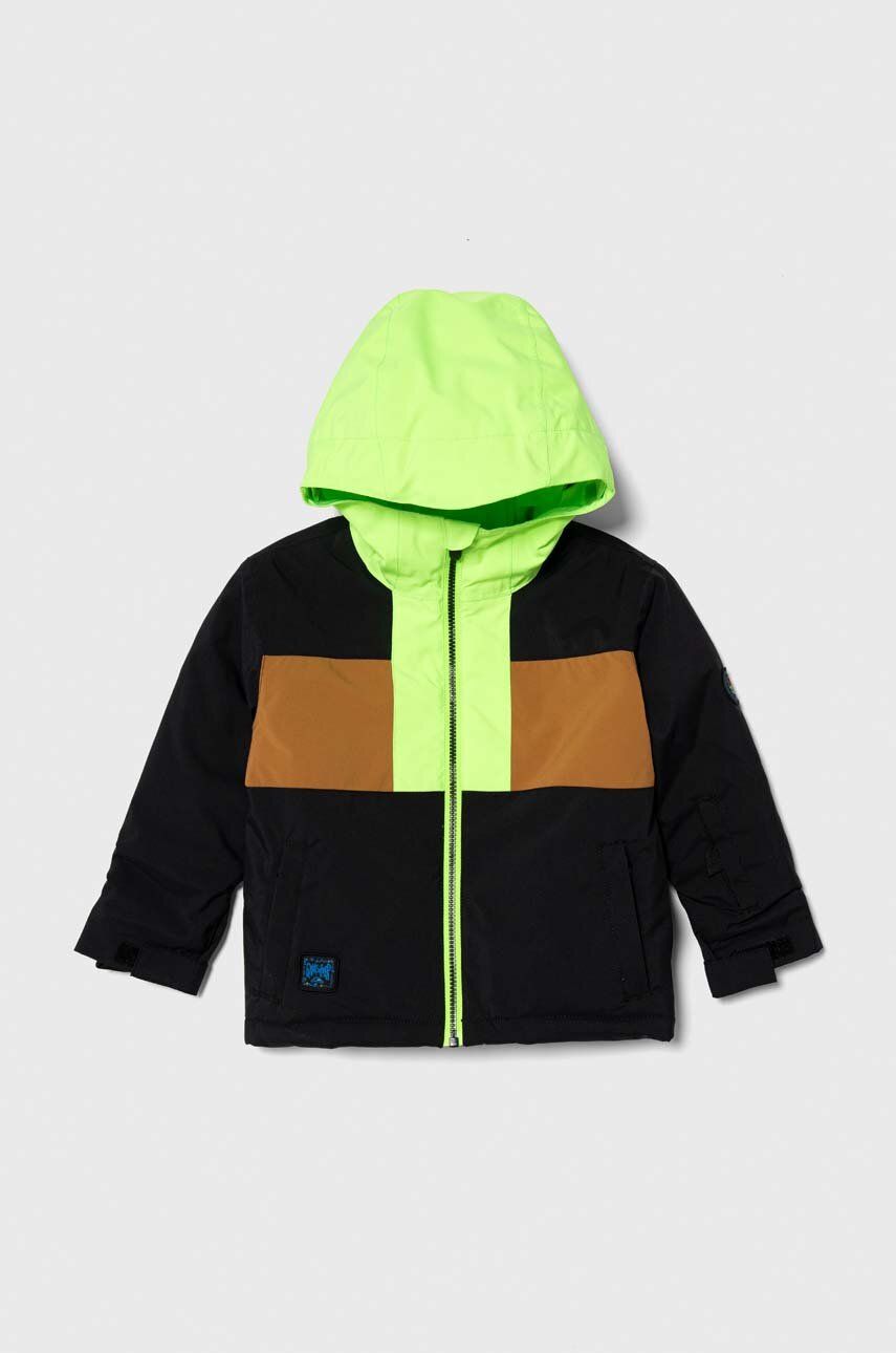 Dětská lyžařská bunda Quiksilver GROOMER KIDS JK SNJT zelená barva - zelená - 100 % Polyester