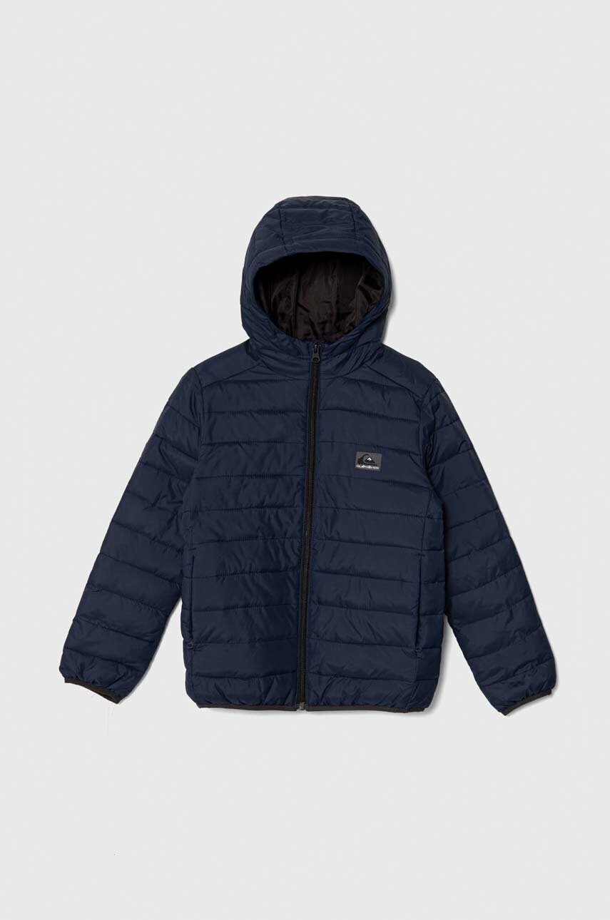 Dětská bunda Quiksilver SCALY JCKT tmavomodrá barva - námořnická modř - 100 % Polyester