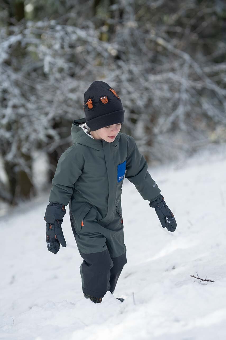 Levně Dětský overal Jack Wolfskin GLEEL 2L INS šedá barva