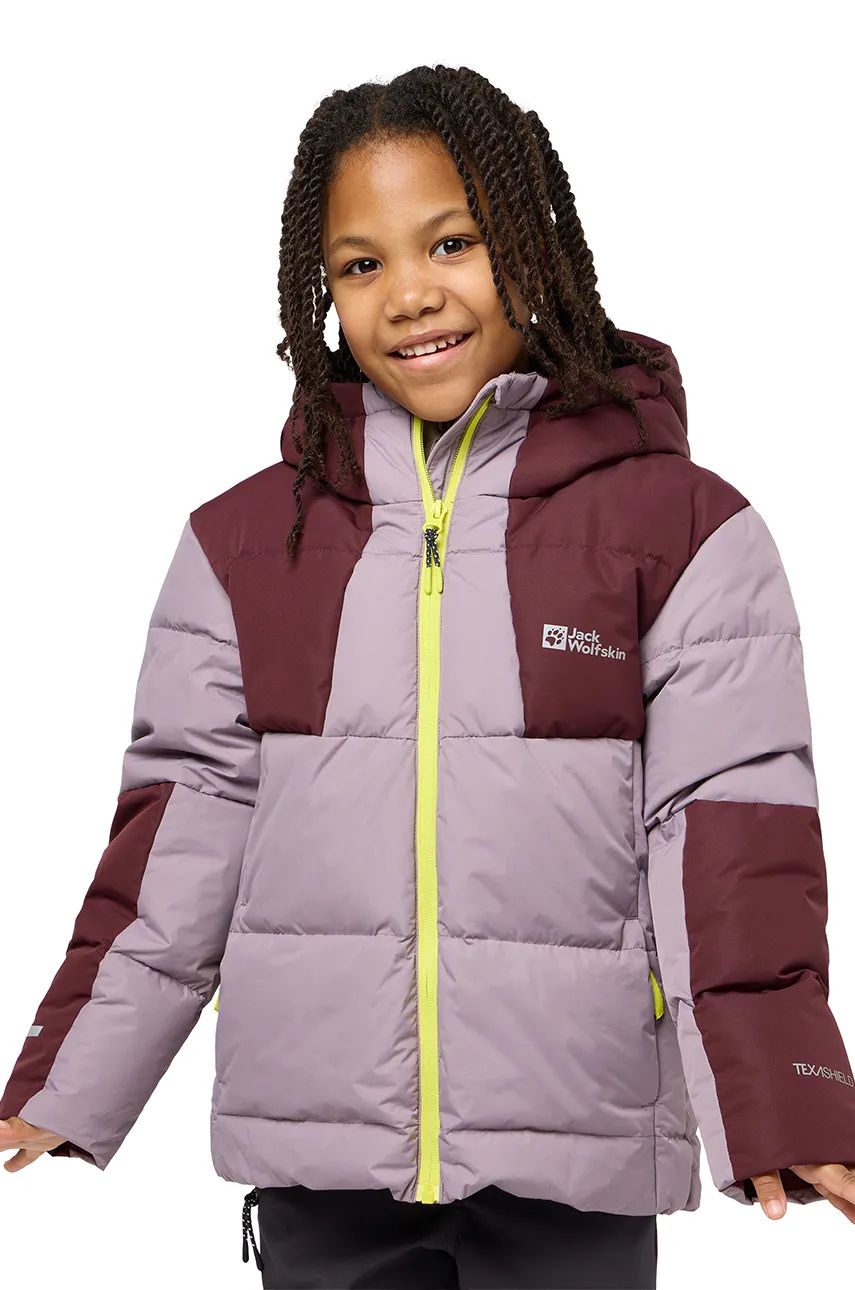 Jack Wolfskin geaca de puf pentru copii ACTAMIC DOWN culoarea albastru marin