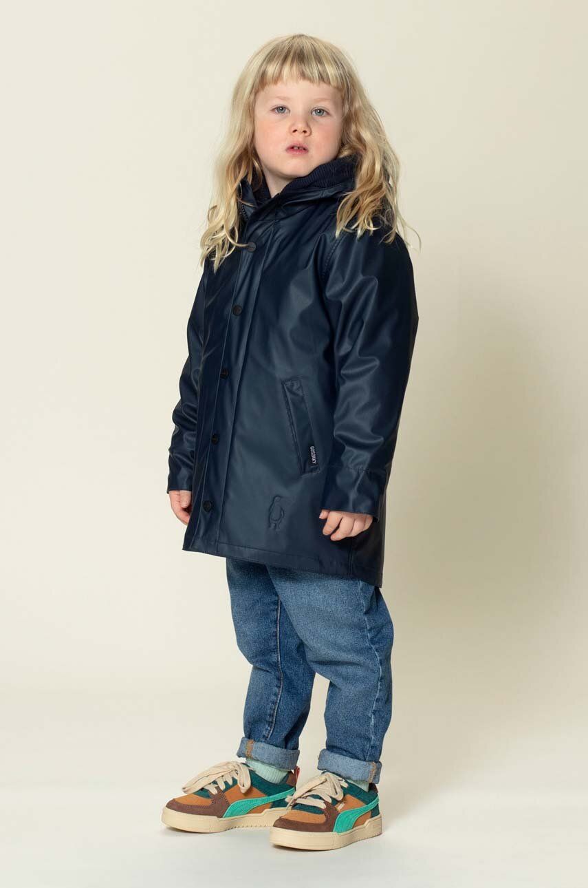 Dětská nepromokavá bunda Gosoaky SNAKE PIT tmavomodrá barva - námořnická modř - 50 % Polyester