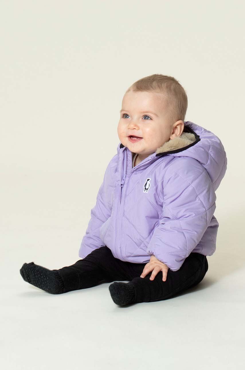 Gosoaky geaca bebe BABY SHARK culoarea violet