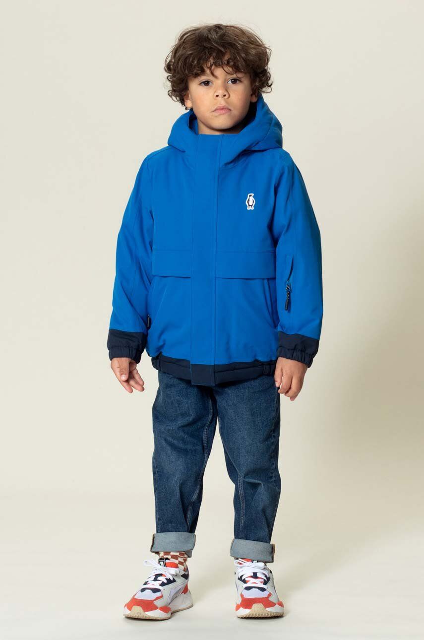Dětská nepromokavá bunda Gosoaky SMOOTH LION - modrá - 100 % Polyester
