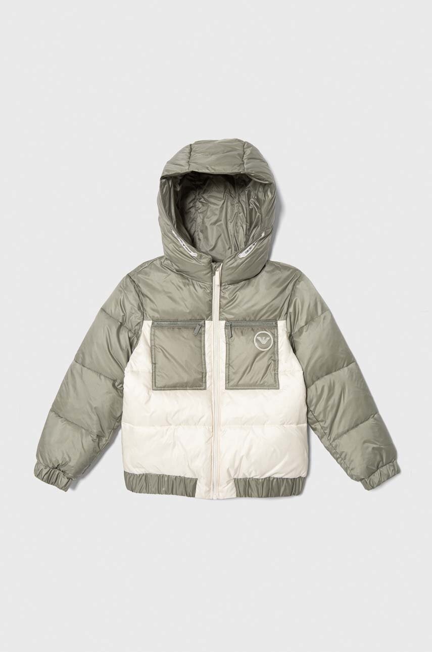 Детская куртка Emporio Armani цвет зелёный Детская куртка Emporio Armani цвет зелёный