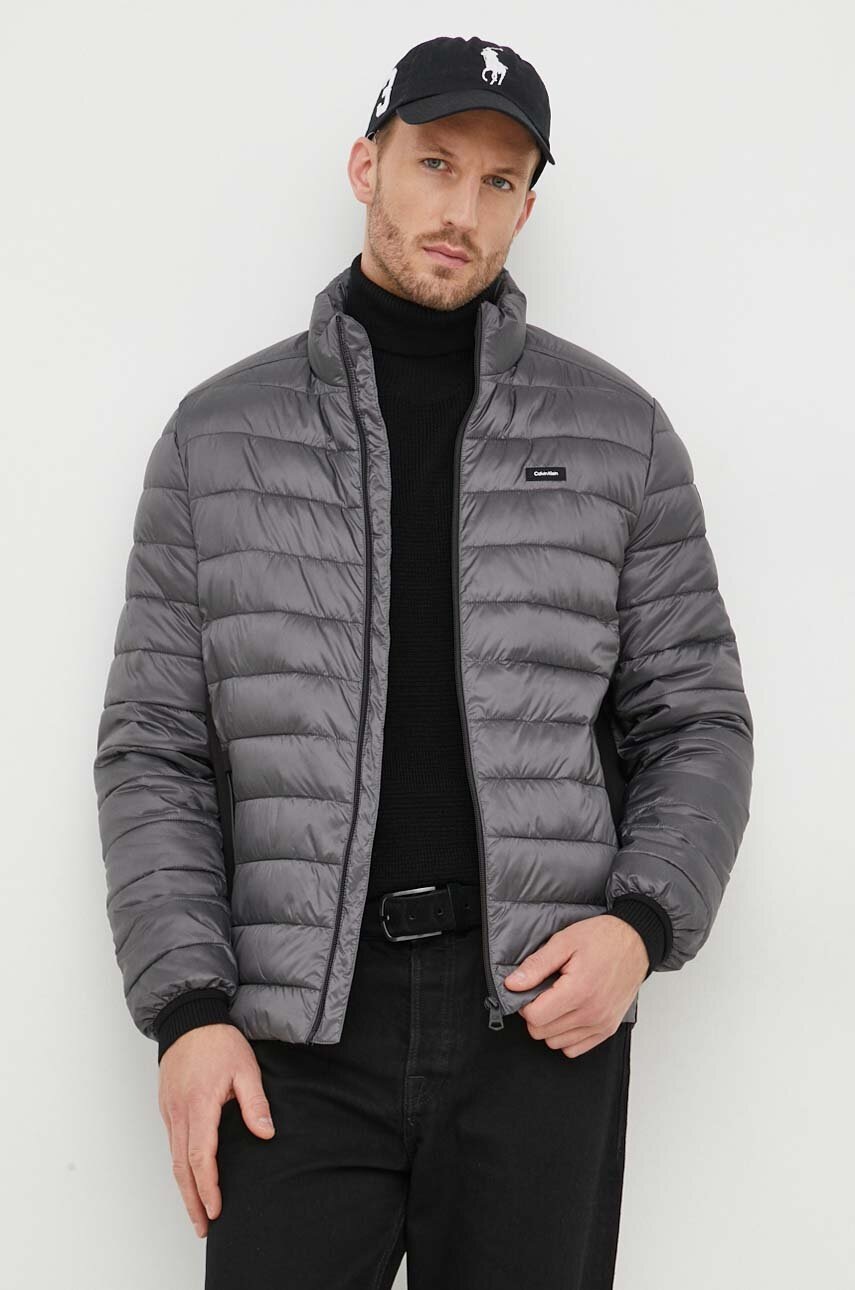 

Яке Calvin Klein в сиво зимен модел, Сив