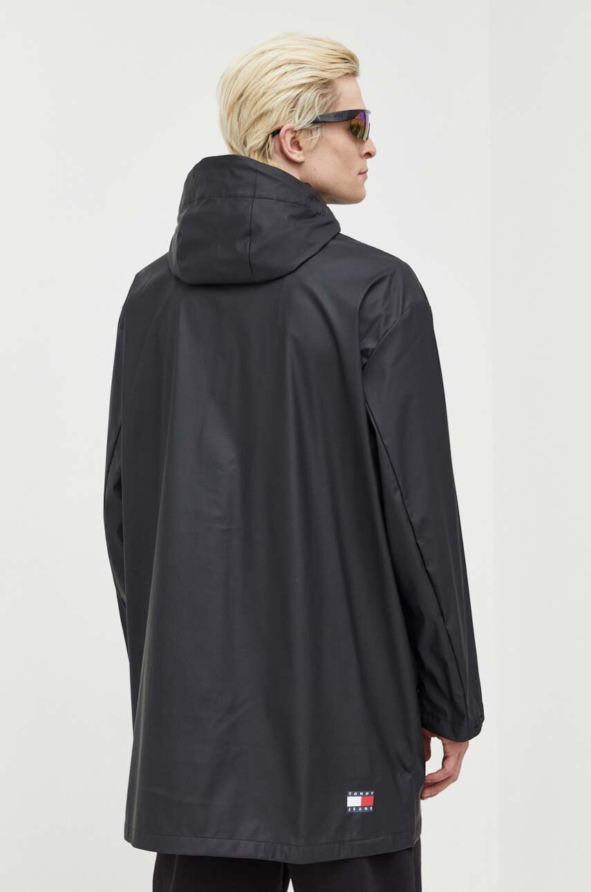 Μπουφάν Tommy Jeans χρώμα: μαύρο φωτογραφία