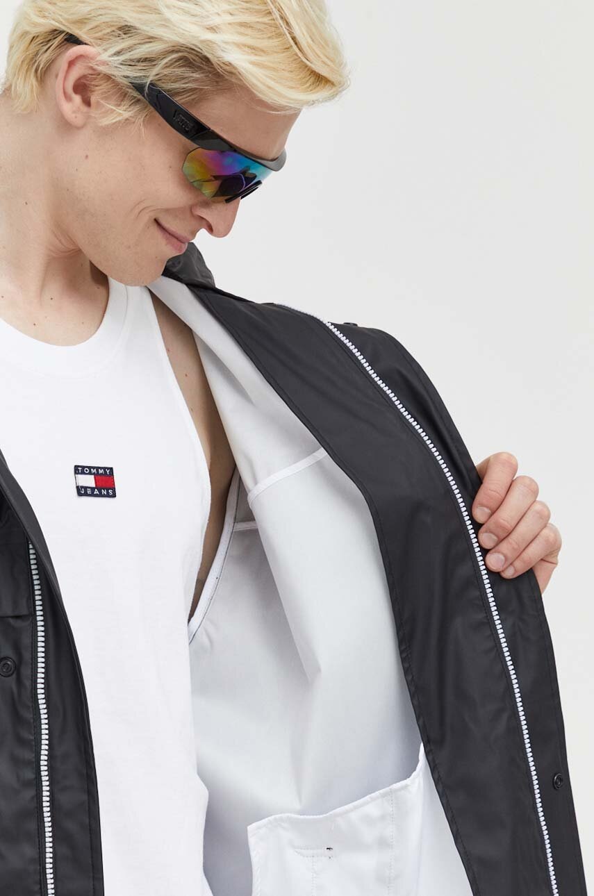 Μπουφάν Tommy Jeans χρώμα: μαύρο φωτογραφία