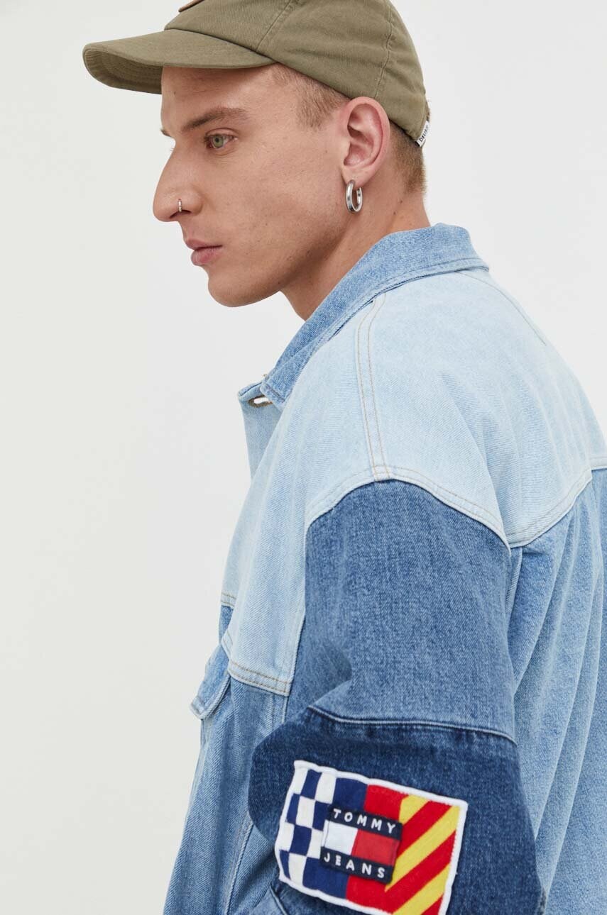 

Джинсова куртка Tommy Jeans чоловіча перехідна oversize