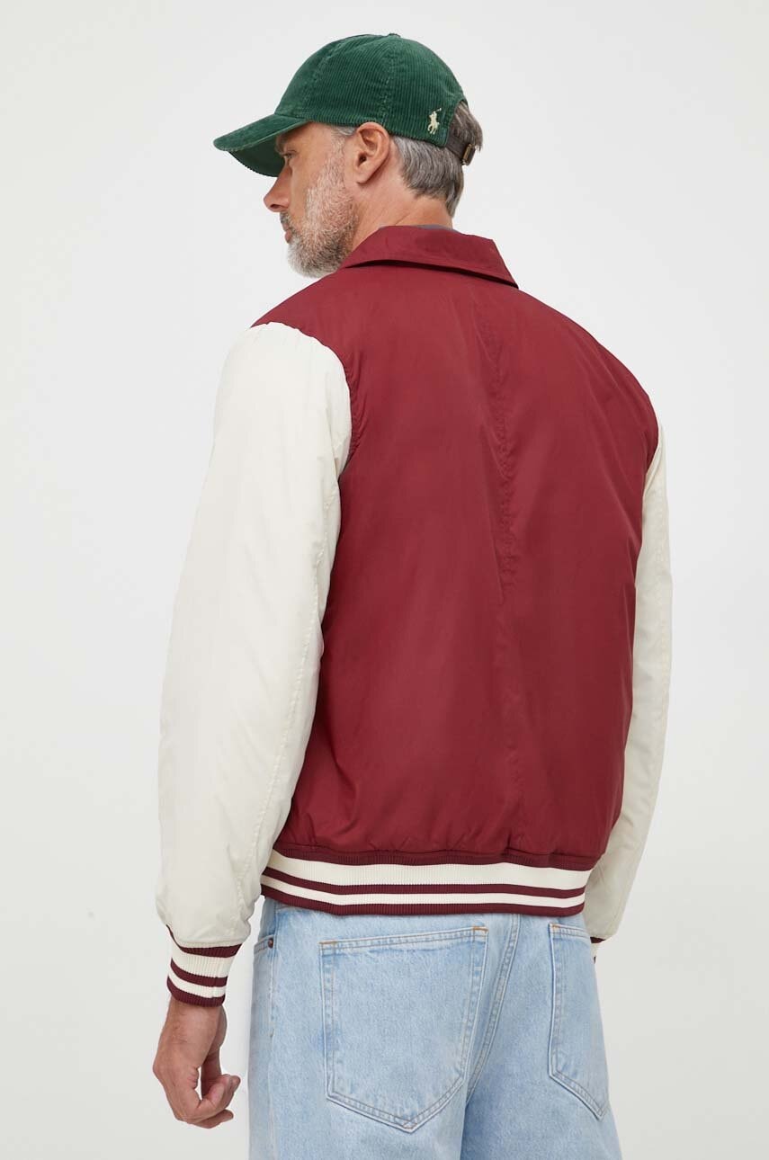 Pepe Jeans Geaca BARNOLD Barbati, Culoarea Bordo, De Tranzitie