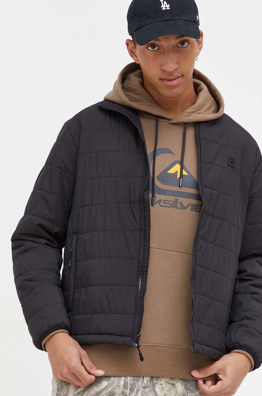 Billabong geaca barbati, culoarea negru, de tranzitie Billabong geaca barbati, culoarea negru, de tranzitie