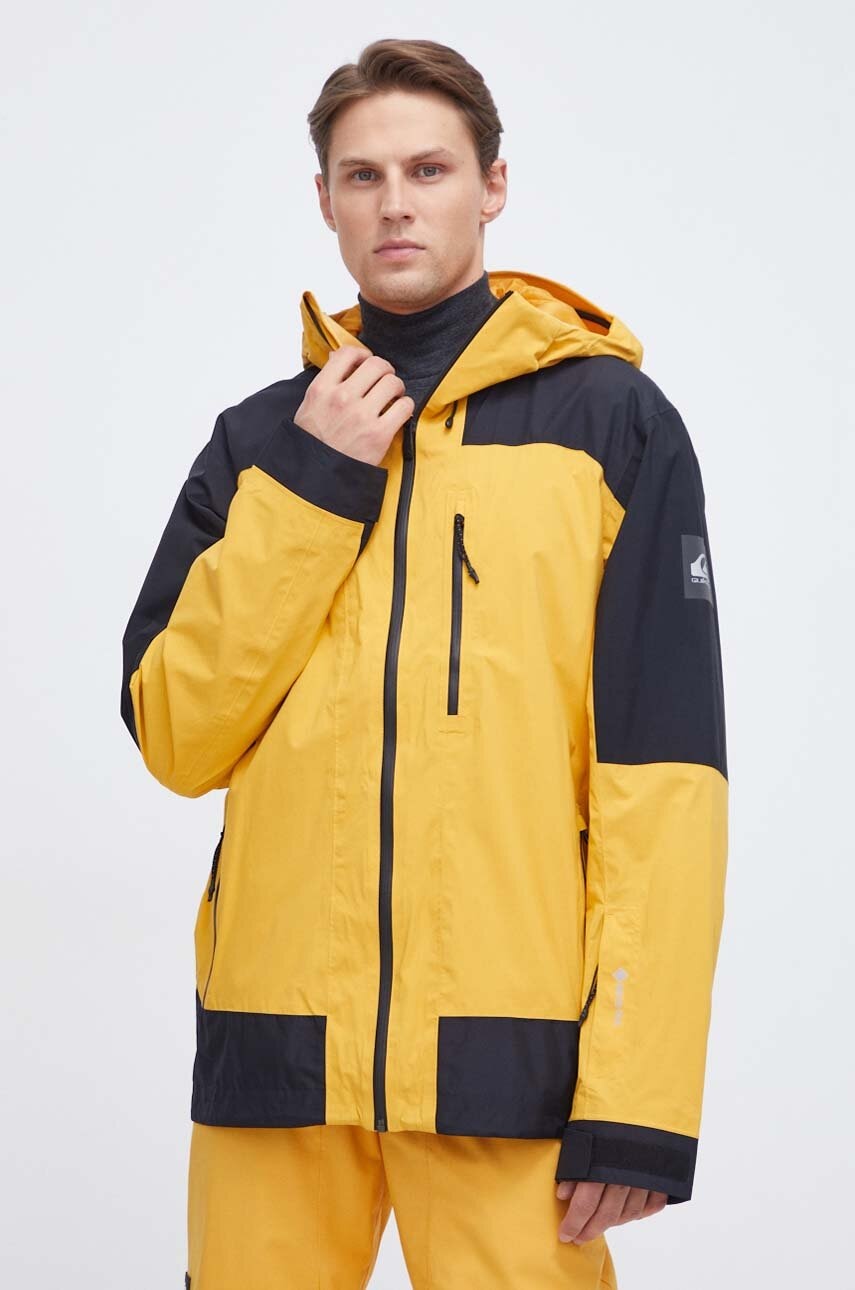 Levně Bunda Quiksilver Ultralight GORE-TEX žlutá barva