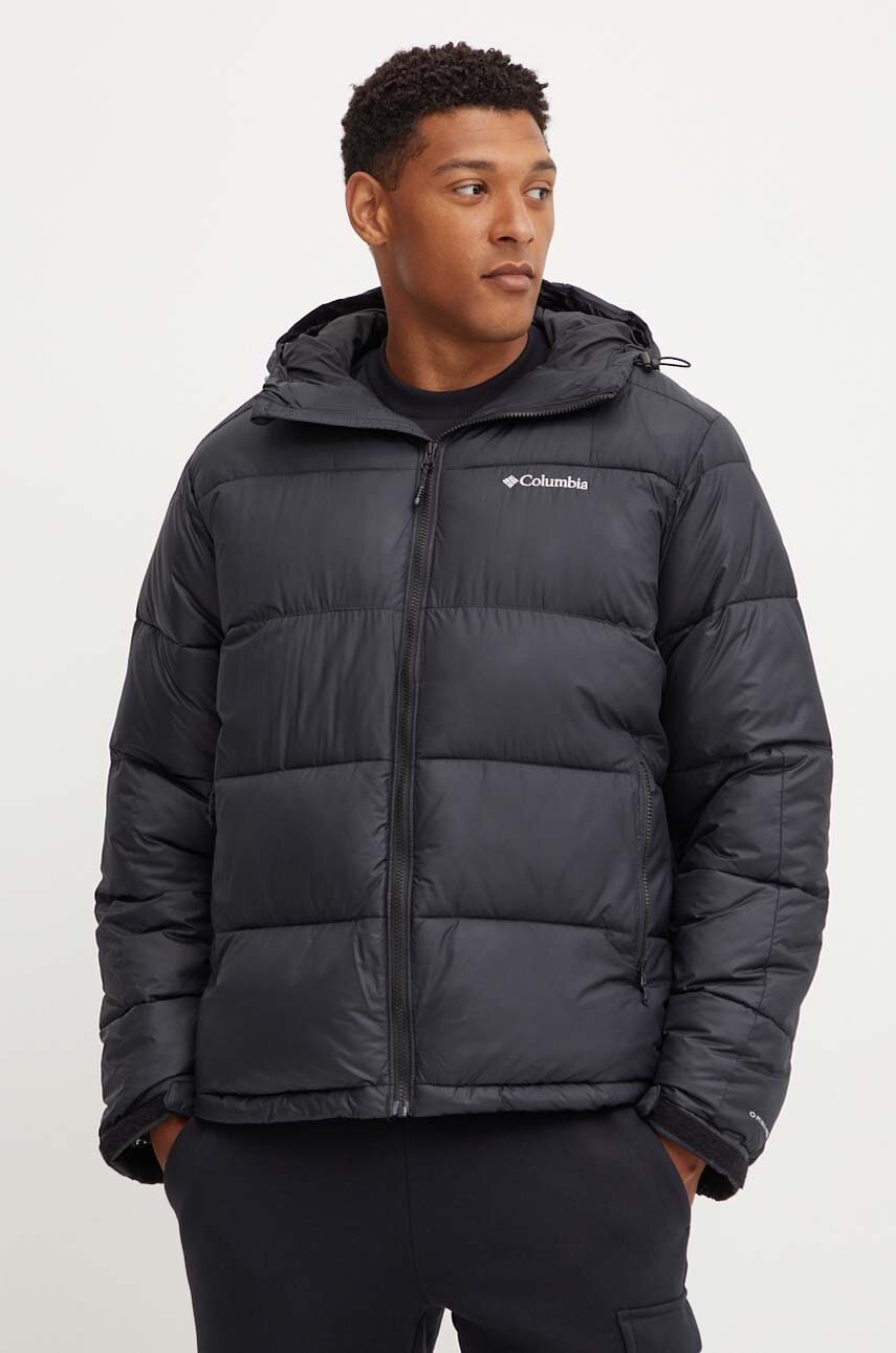 Columbia geaca barbati, culoarea negru, de iarna Columbia geaca barbati, culoarea negru, de iarna