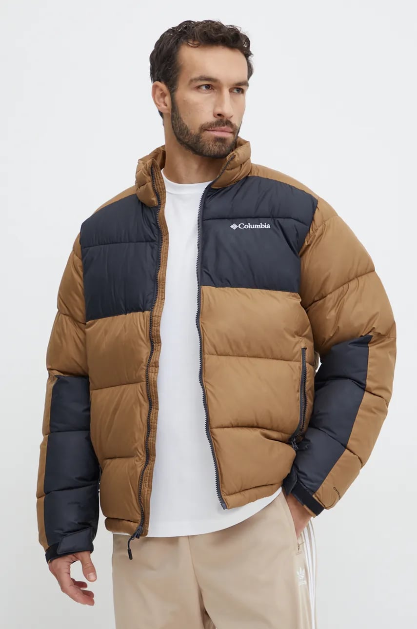 Columbia geaca barbati, culoarea maro, de iarna Columbia geaca barbati, culoarea maro, de iarna