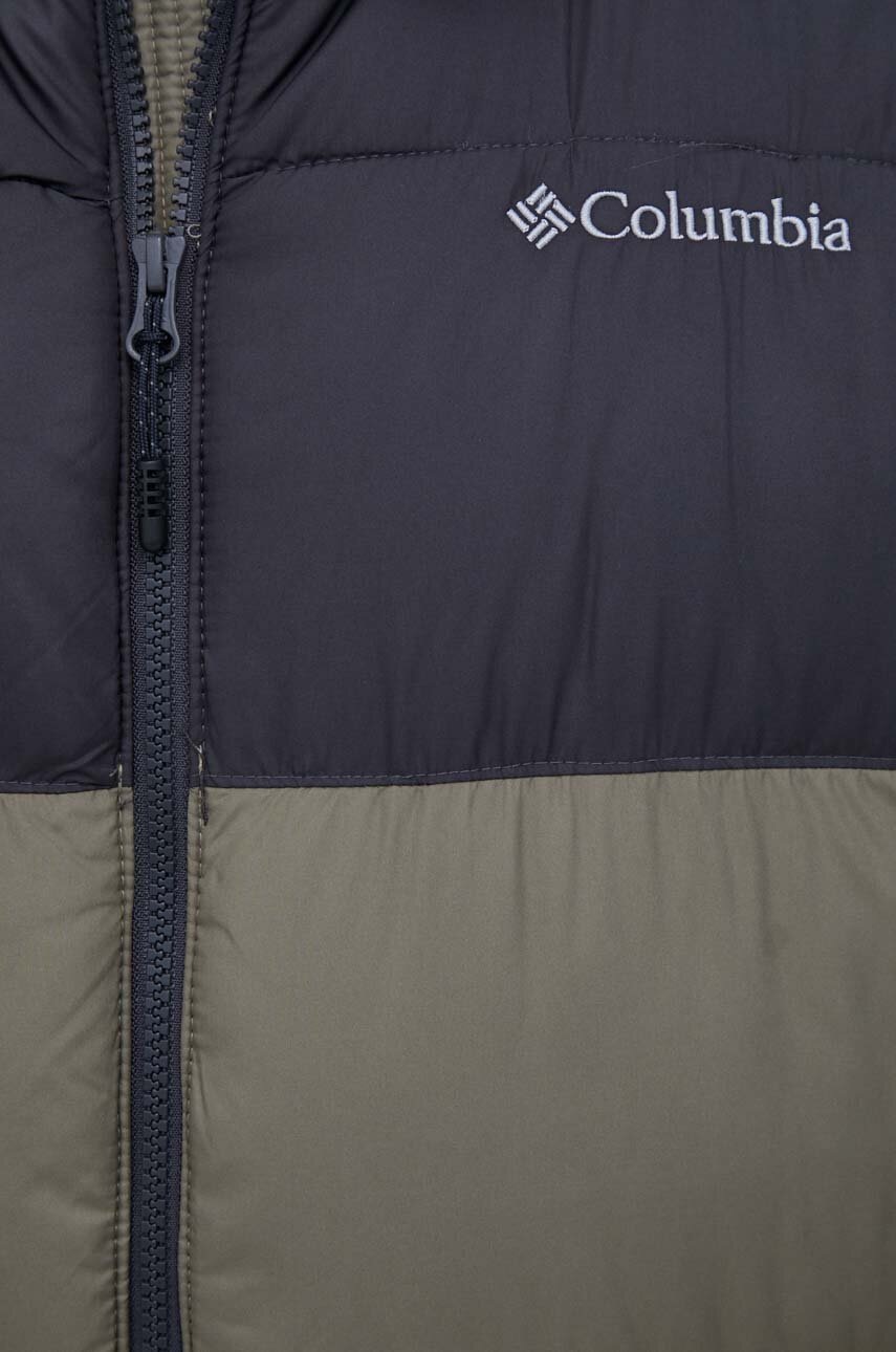 Куртка Columbia чоловіча колір зелений зимова 