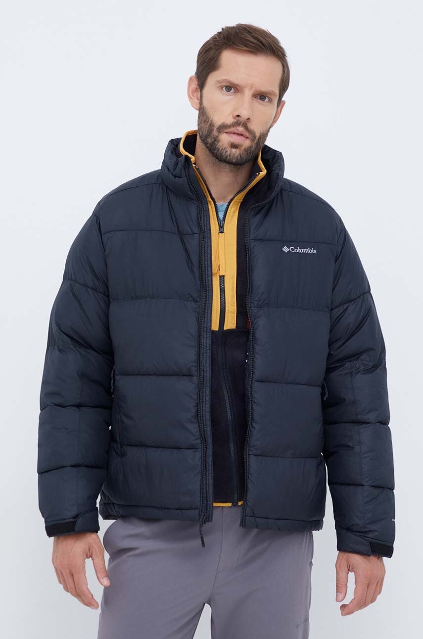 Columbia geaca barbati, culoarea negru, de iarna Columbia geaca barbati, culoarea negru, de iarna
