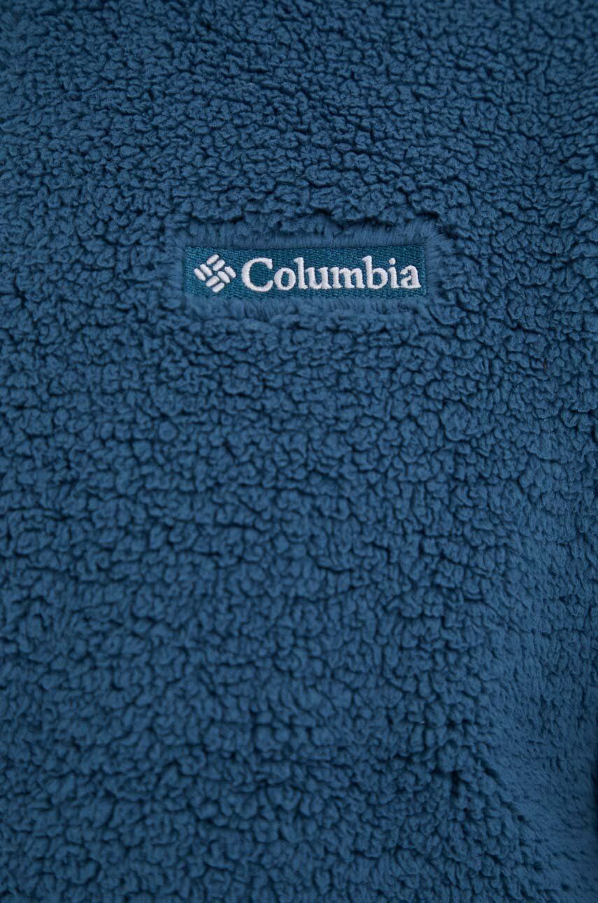 Columbia bluza męska kolor turkusowy gładka