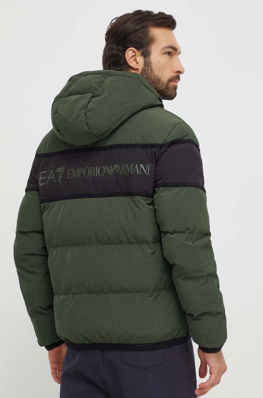 

Куртка EA7 Emporio Armani мужская цвет зелёный зимняя