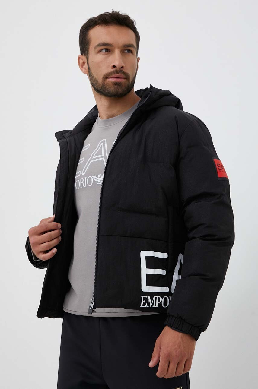 

Куртка EA7 Emporio Armani мужская цвет чёрный зимняя