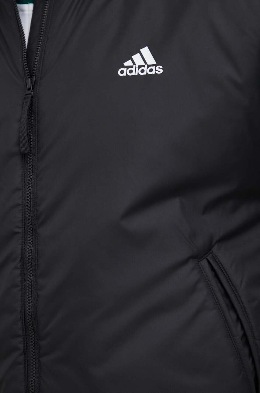 Μπουφάν bomber adidas ανδρικά, χρώμα: μαύρο IK0526 φωτογραφία