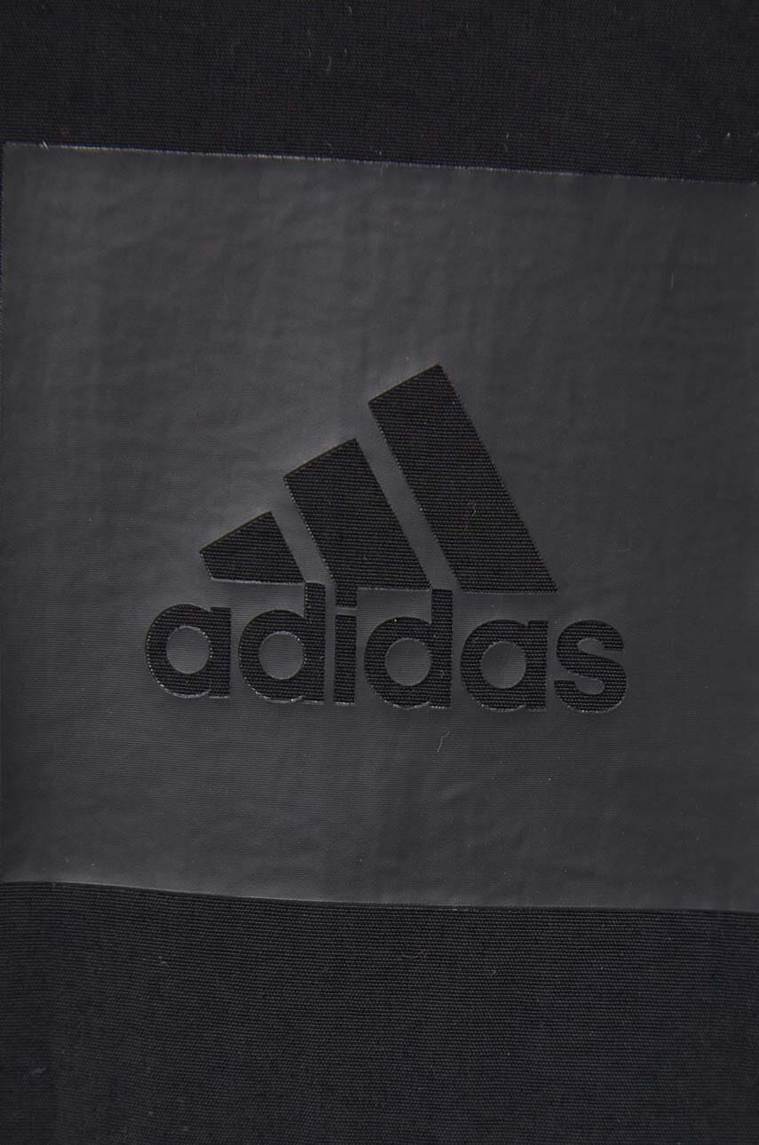 Пухова куртка adidas чоловіча колір чорний зимова 