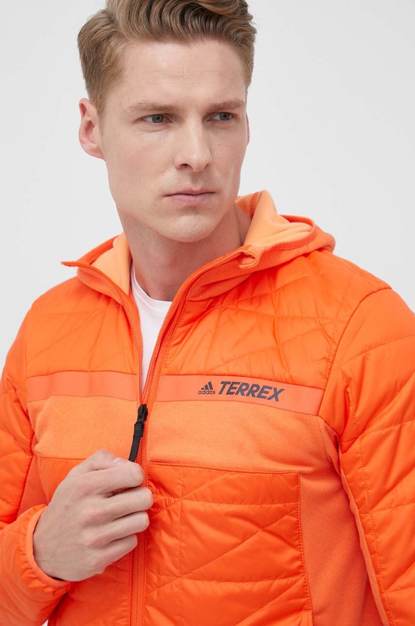 Levně Sportovní bunda adidas TERREX Multi oranžová barva