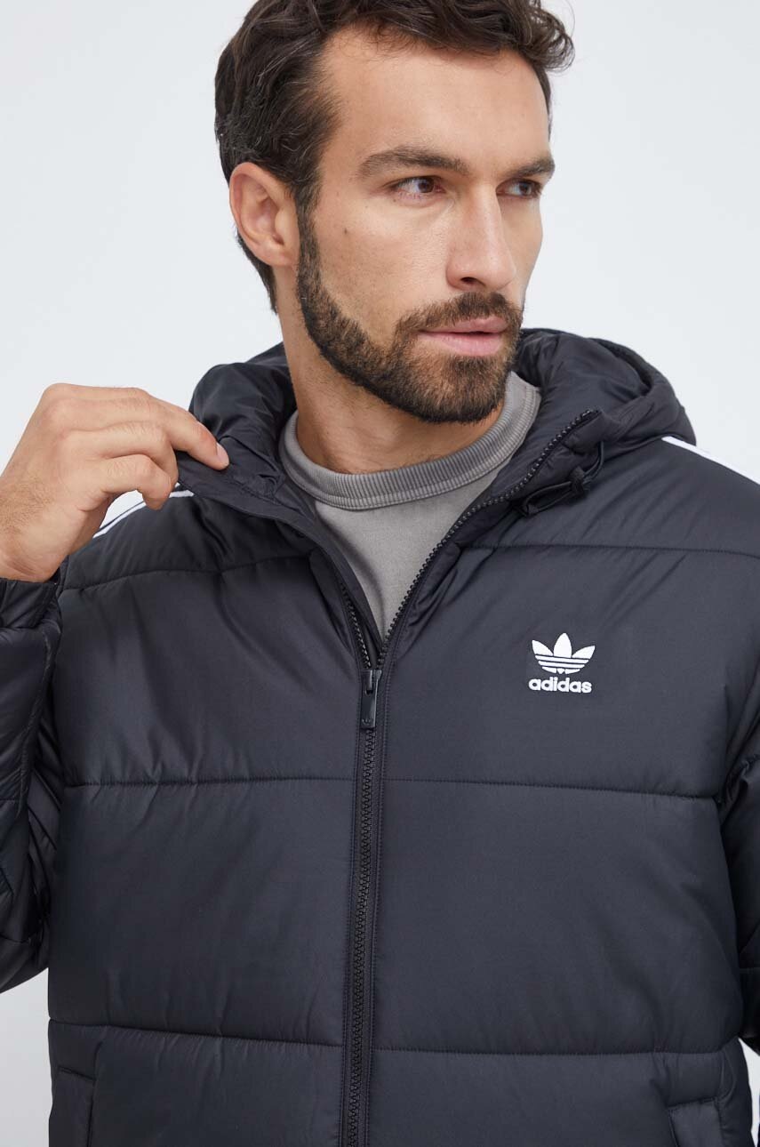 Куртка adidas Originals чоловіча колір чорний зимова 
