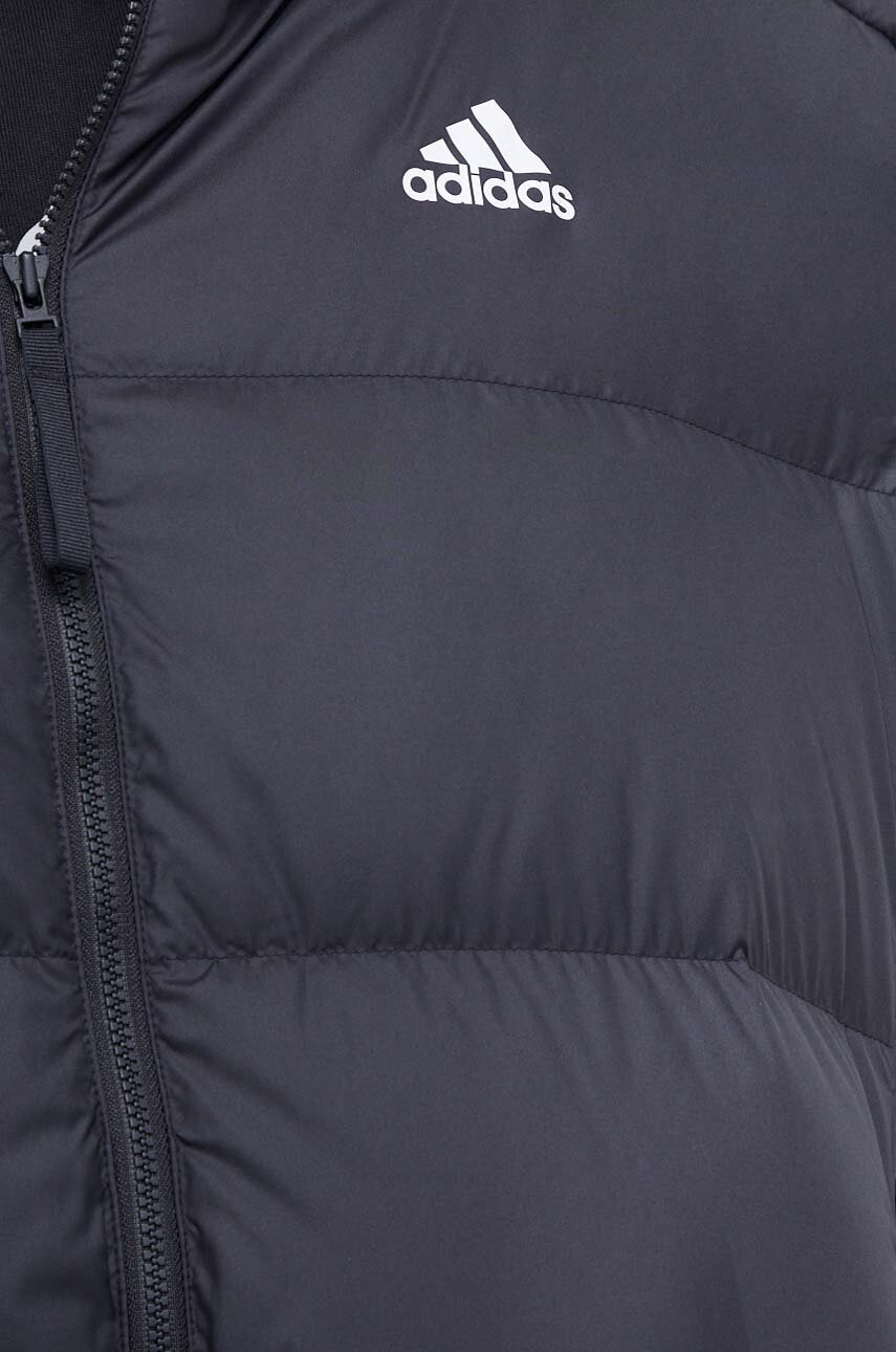 Пухова куртка adidas чоловіча колір чорний зимова 
