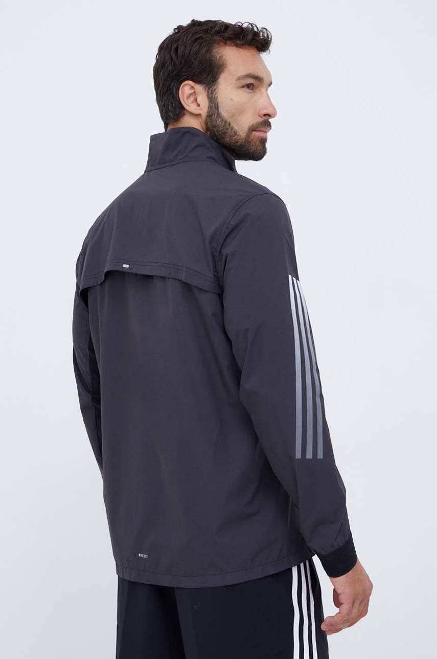 Adidas Performance Jachetă De Alergare Run Icon Culoarea Negru, De Tranzitie