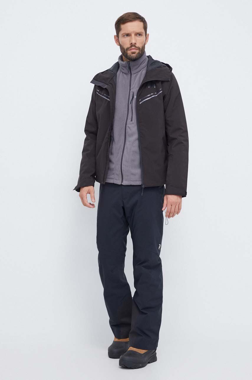 Lyžařská bunda Helly Hansen černá barva - černá - Hlavní materiál: 100 % Polyester Výplň: 100 %