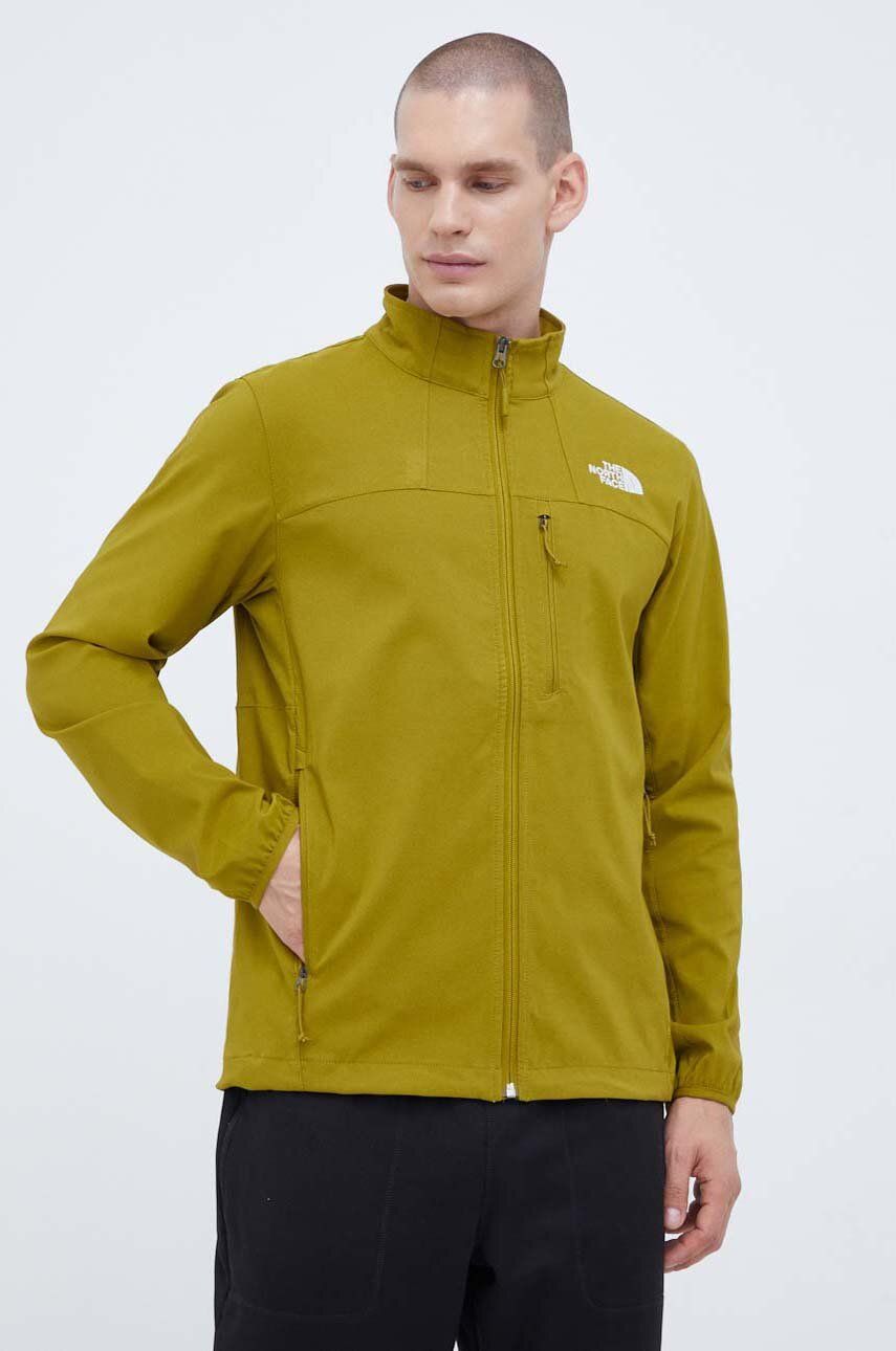Bunda The North Face pánská, zelená barva, přechodná - zelená - Hlavní materiál: 90 % Polyester