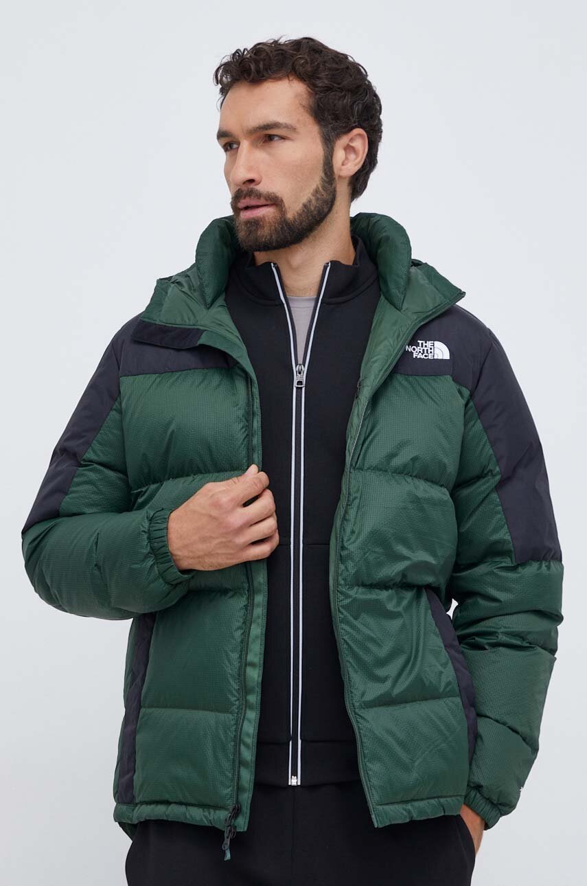 

Пуховая куртка The North Face мужская цвет зелёный зимняя