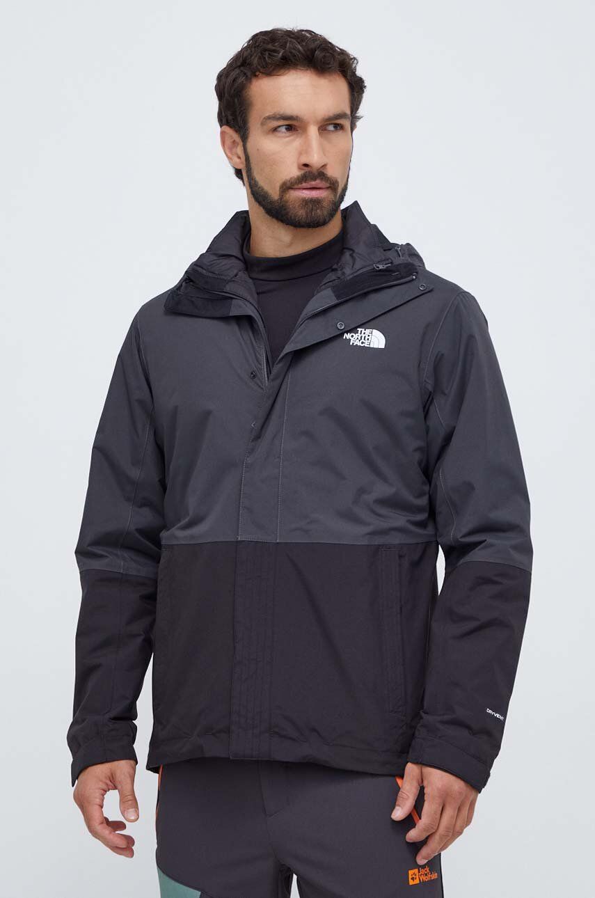 Outdoorová bunda The North Face New DryVent Triclimate černá barva - černá - 100 % Polyester