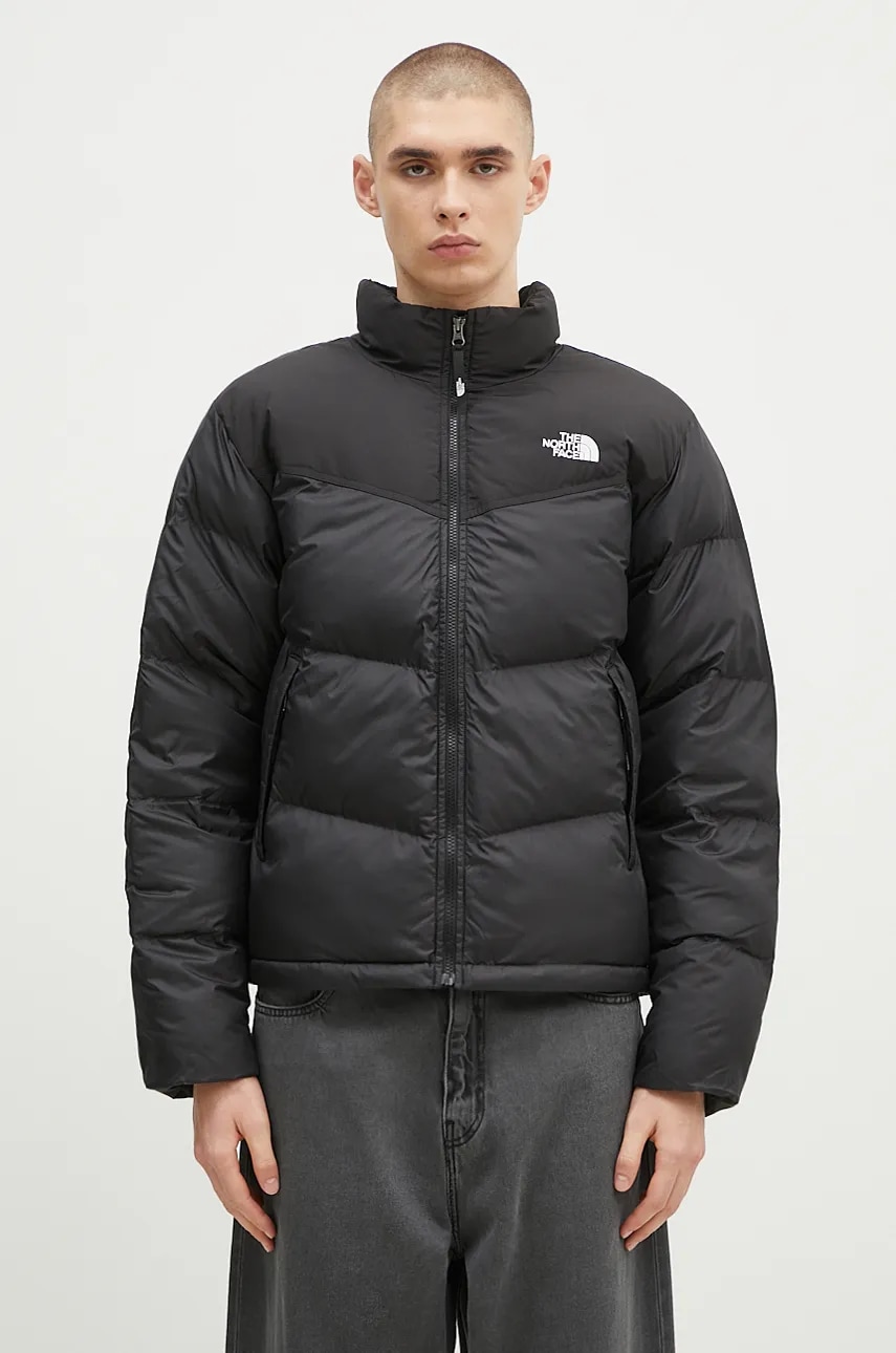 The North Face geacă Saikuru bărbați, culoarea negru, de iarnă NF0A853IJK31